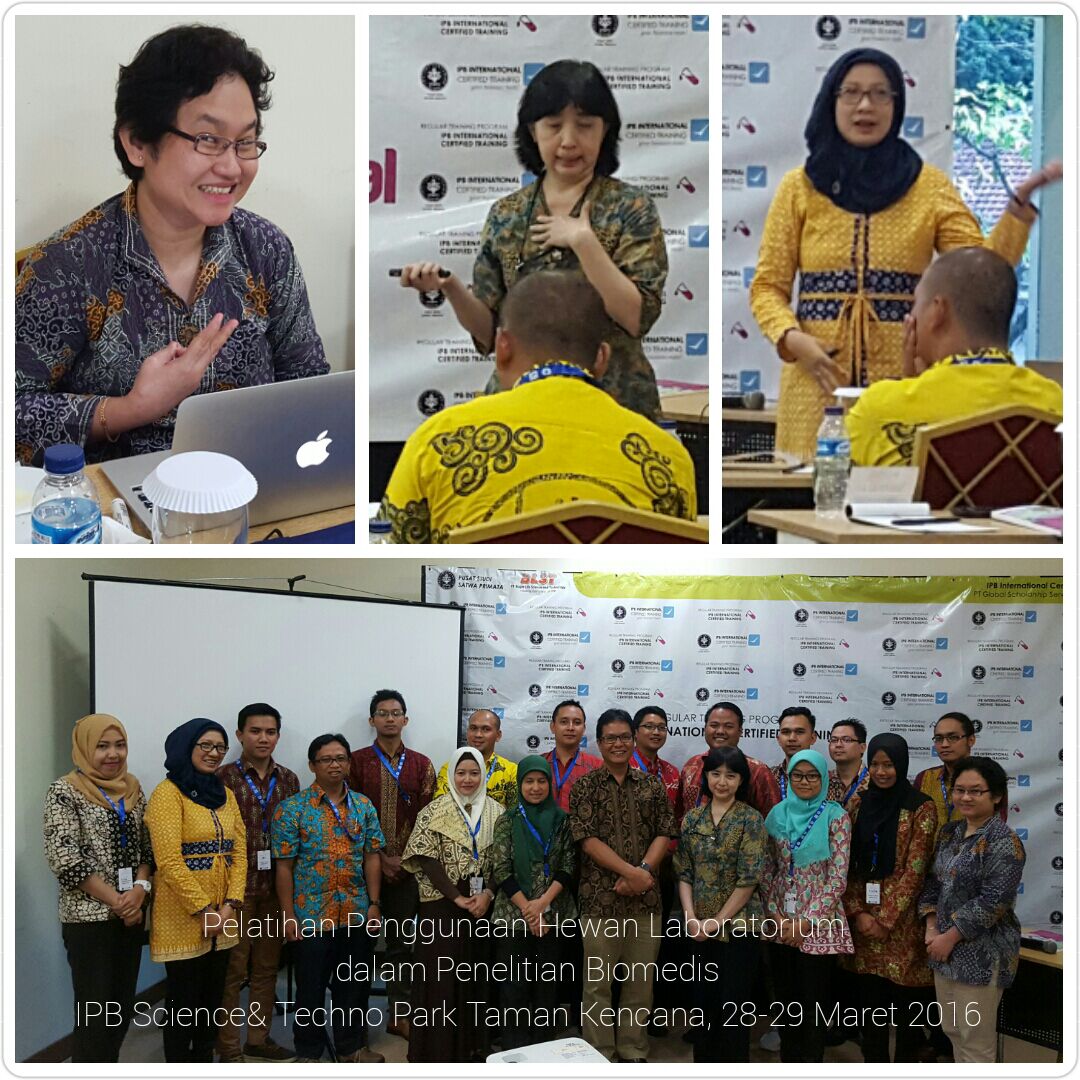 Trainers Pelatihan Penggunaan Hewan Laboratorium dalam Riset Biomedis