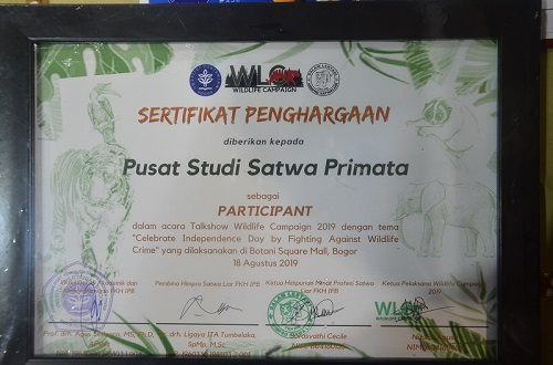 PSSP Berpartisipasi Dalam Kegiatan Wildlife Campaign 2019