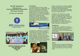 The 30th Anniversary Field Course