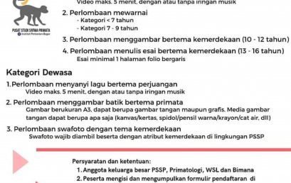 Merayakan Hari Kemerdekaan di Pusat Studi Satwa Primata