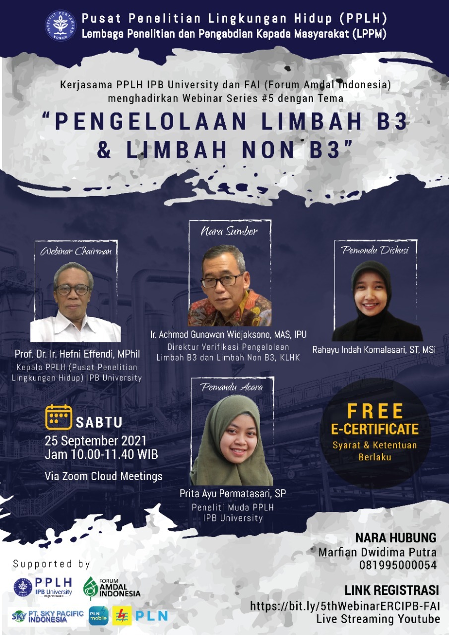 PSSP Mengikuti Webinar “Pengelolaan Limbah B3 & Limbah Non B3”