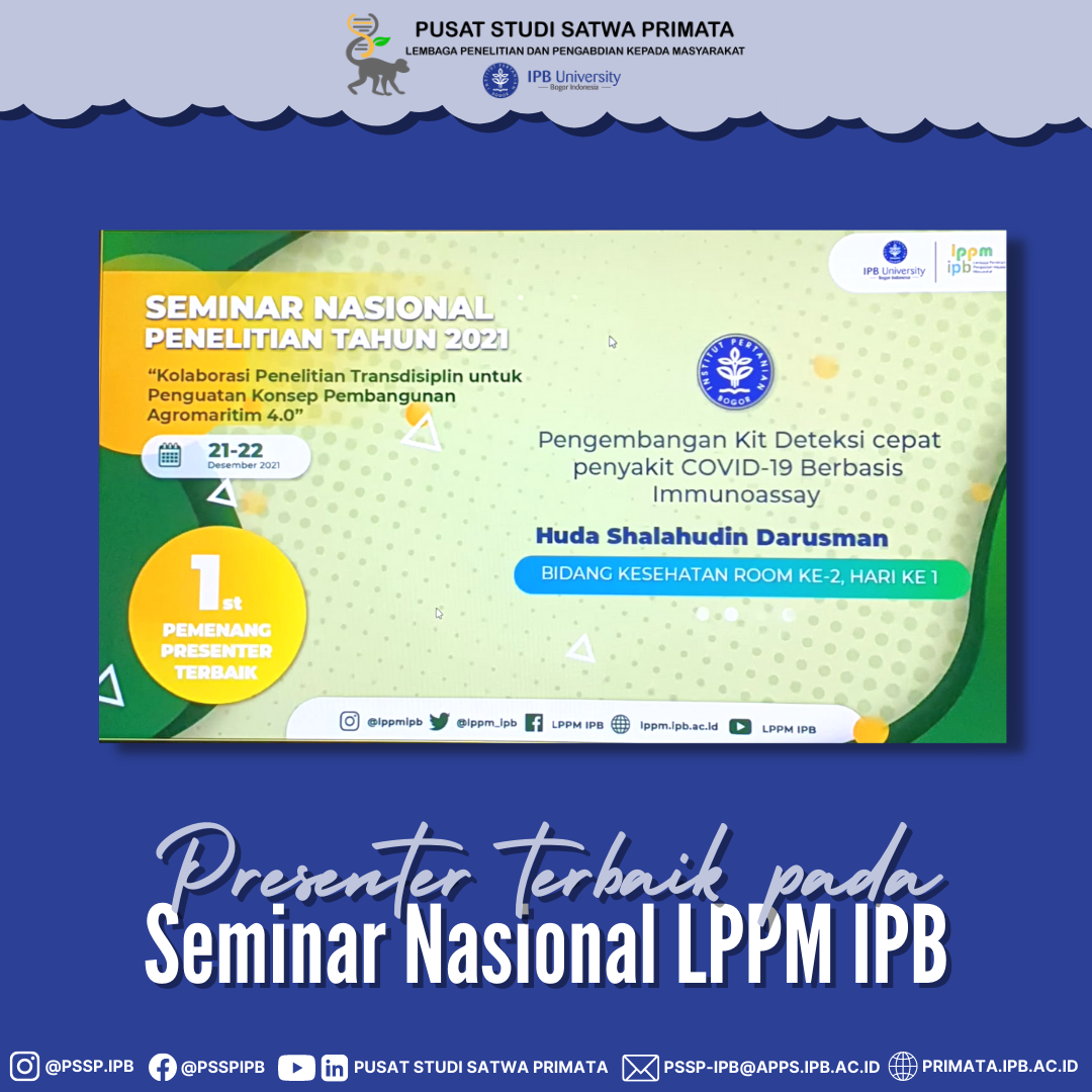 Presenter Terbaik pada Seminar Nasional LPPM IPB