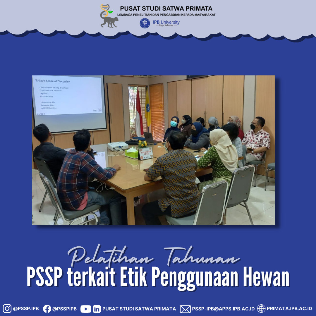 Pelatihan Tahunan PSSP LPPM-IPB terkait Etik Penggunaan Hewan