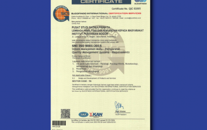 PSSP Memperoleh Sertifikat ISO 9001:2015