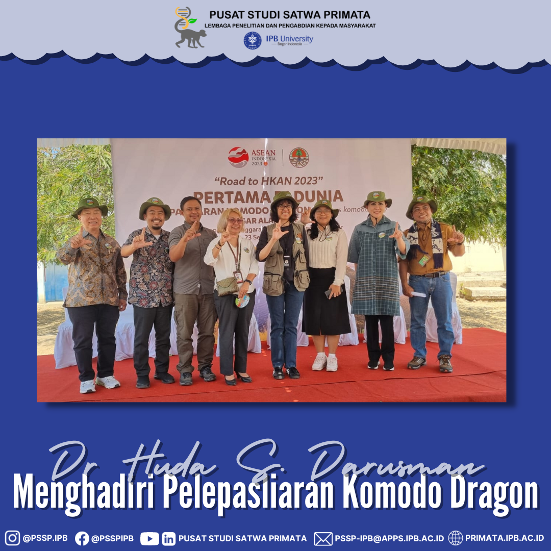 Dr Huda S. Darusman Menghadiri Pelepasliaran Komodo Dragon