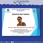 Selamat dan Sukses kepada Prof. Drh. Huda Shalahudin Darusman, MSi, PhD Sebagai Guru Besar SKHB IPB