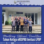 Monitoring Eksternal Penelitian Tahun Ketiga eRISPRO Invitasi LPDP