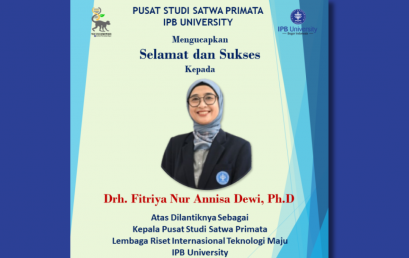 Pusat Studi Satwa Primata IPB University Mengucapkan Selamat dan Sukses Kepada Drh Fitriya Nur Annisa Dewi, PhD