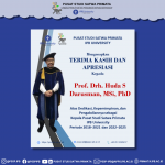 Pusat Studi Satwa Primata IPB Mengucapkan Terimakasih dan Apresiasi Kepada Prof drh Huda S Darusman, MSi, PhD